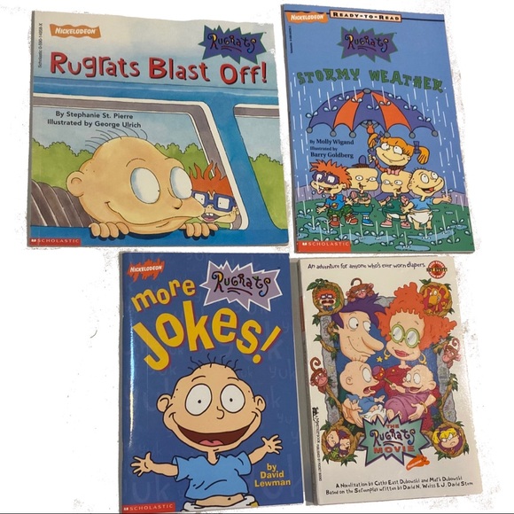 🎉2/20 Set of 4 Rugrats Books Bundle Illustrated Storybooks Jokes Early Readers - Picture 9 of 9